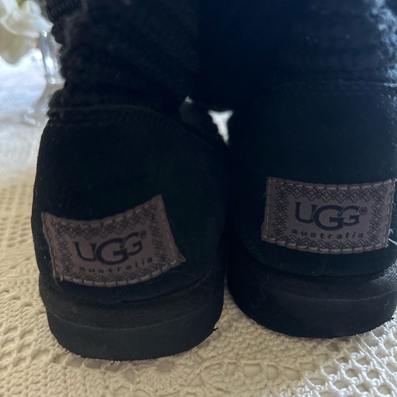UGG Shoes - Knit black Ugg size 9 not really worn.